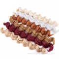 Synthetic Bulk Crochet Braids Deep Wave Crochet Hair